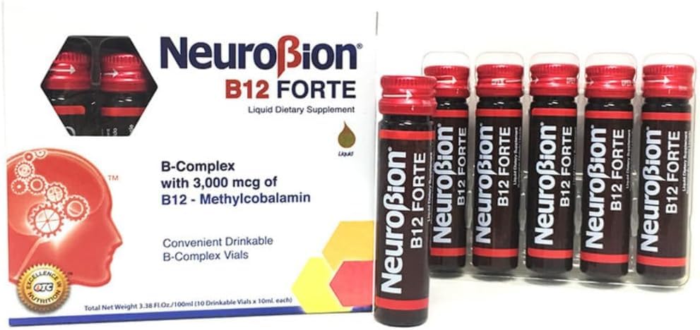 Foto 6 pulgar | Suplemento Neurobion B12 Forte Liquid, 10 Frascos De 10 Ml - Venta Internacional.