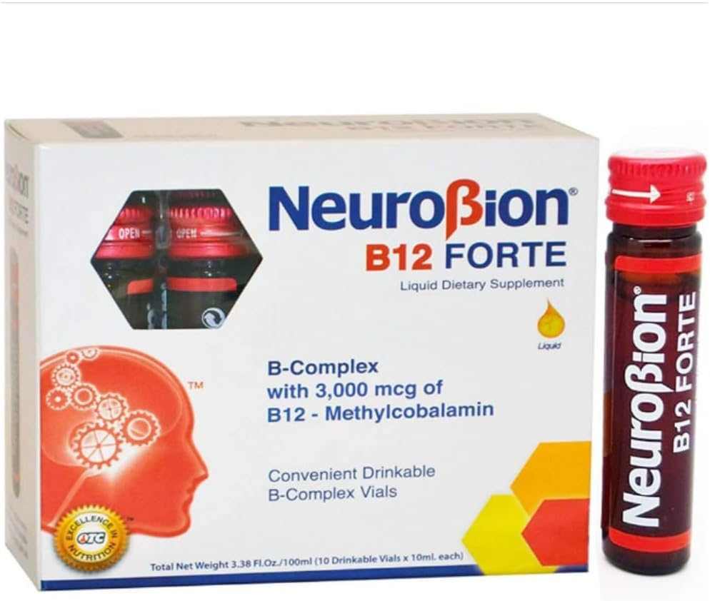 Foto 7 pulgar | Suplemento Neurobion B12 Forte Liquid, 10 Frascos De 10 Ml - Venta Internacional.