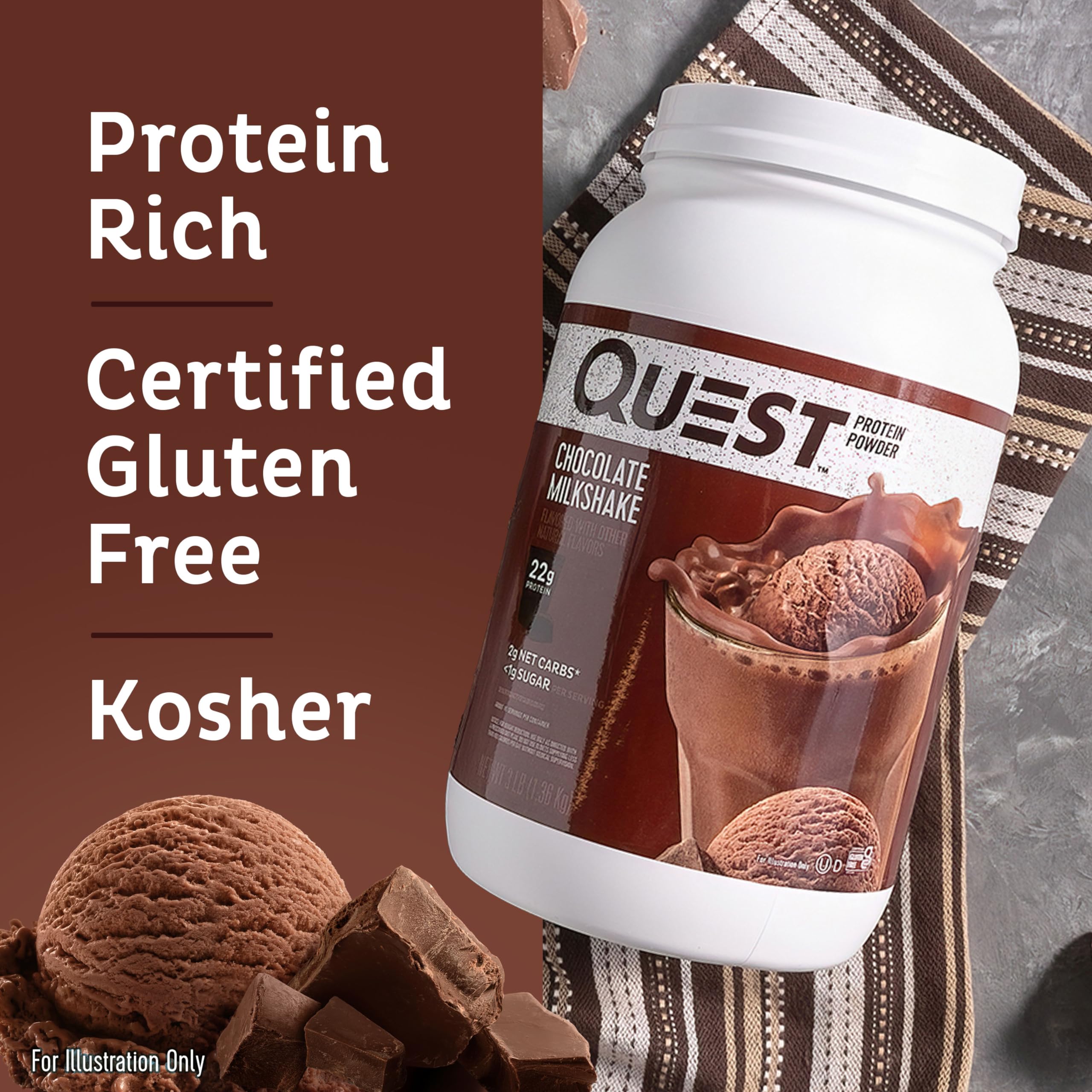 Foto 4 pulgar | Batido De Chocolate Protein Powder Quest Nutrition, 3 Libras - Venta Internacional.