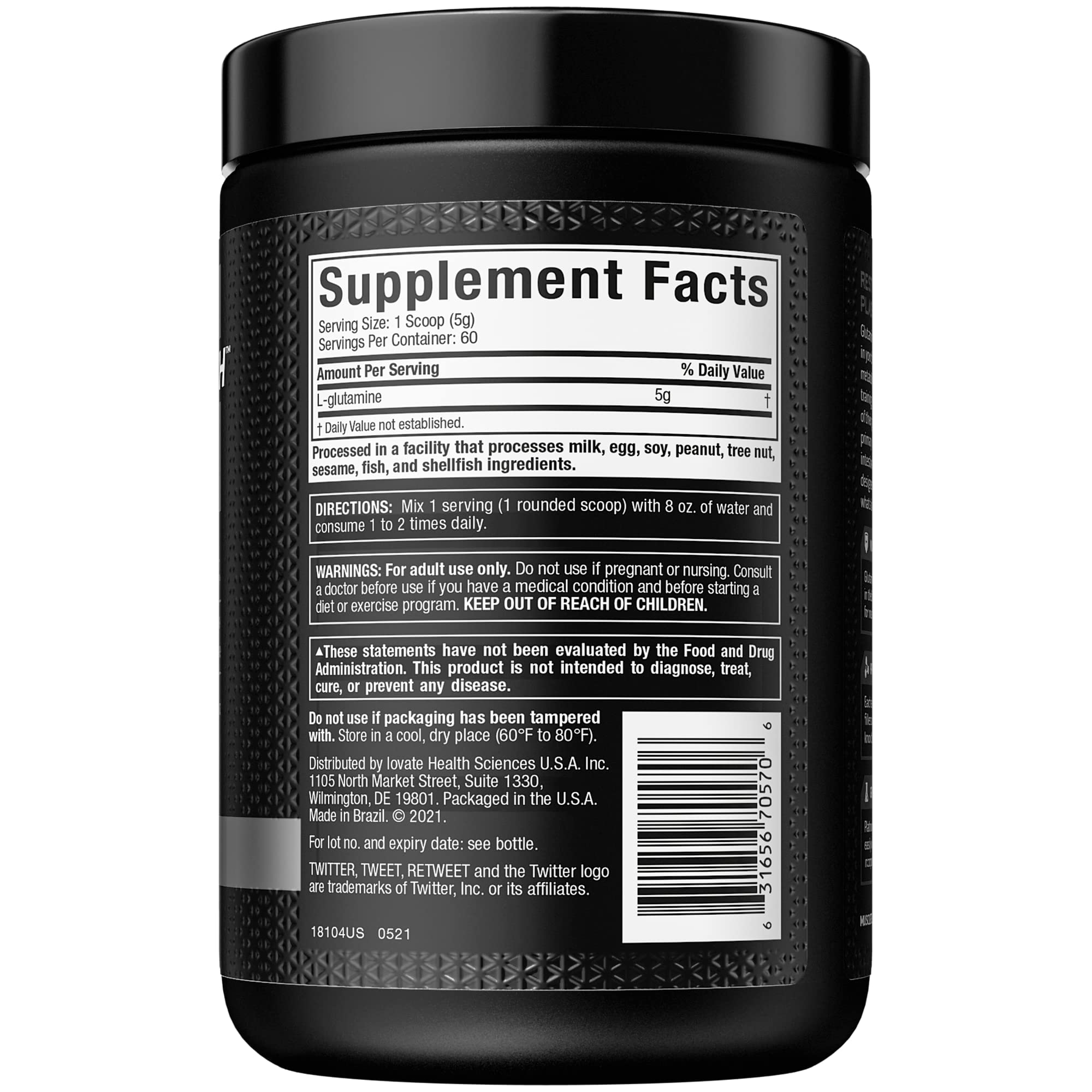 Foto 8 pulgar | Glutamina En Polvo Muscletech, L-glutamina 100% Pura, 60 Porciones - Venta Internacional.