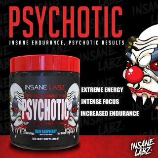 Foto 4 | Polvo Para Antes Del Entrenamiento Insane Labz Psychotic 875 G (algodón De Azúcar) - Venta Internacional.