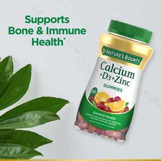 Foto 4 | Suplemento En Gomitas Nature's Bounty Calcium + D3 + Zinc 70u - Venta Internacional.
