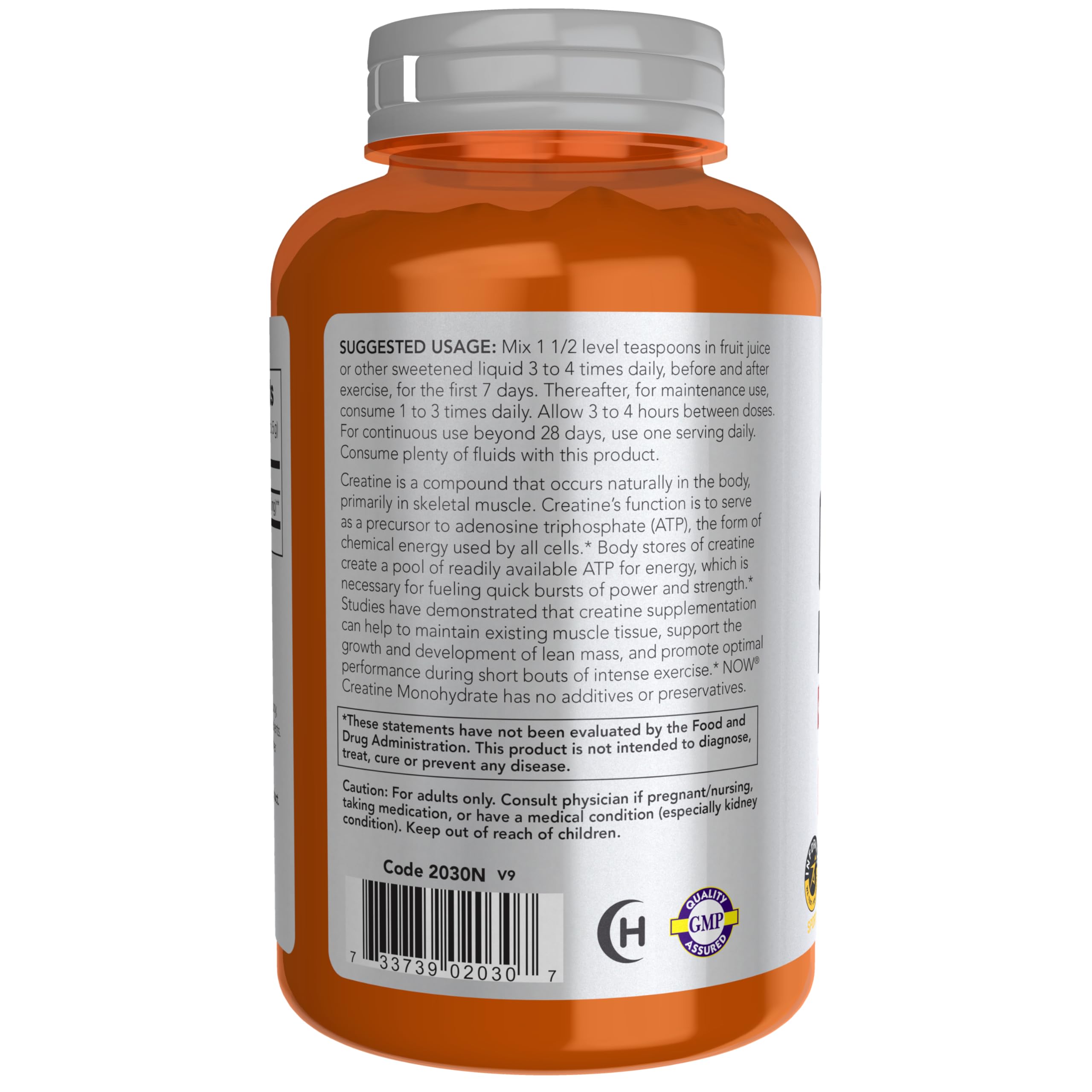 Foto 4 pulgar | Monohidrato De Creatina En Polvo Now Foods Sports Nutrition 240 Ml - Venta Internacional.