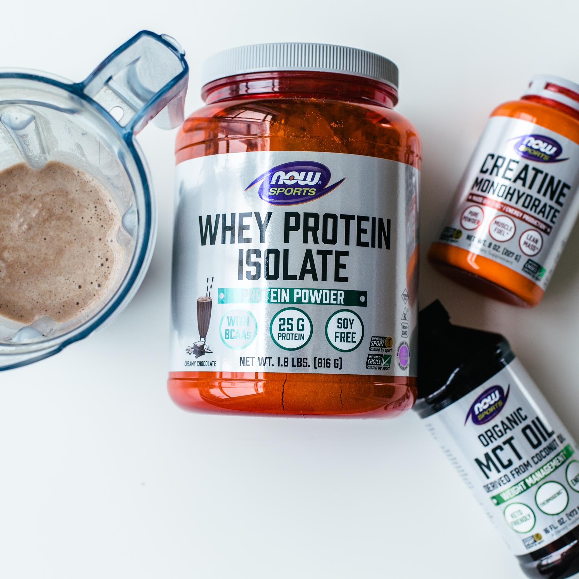 Foto 7 pulgar | Monohidrato De Creatina En Polvo Now Foods Sports Nutrition 240 Ml - Venta Internacional.
