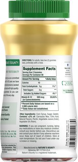 Foto 7 | Suplemento: Gomitas De Vitamina B12 De Nature's Bounty, 500 Mcg, 160 Unidades - Venta Internacional.