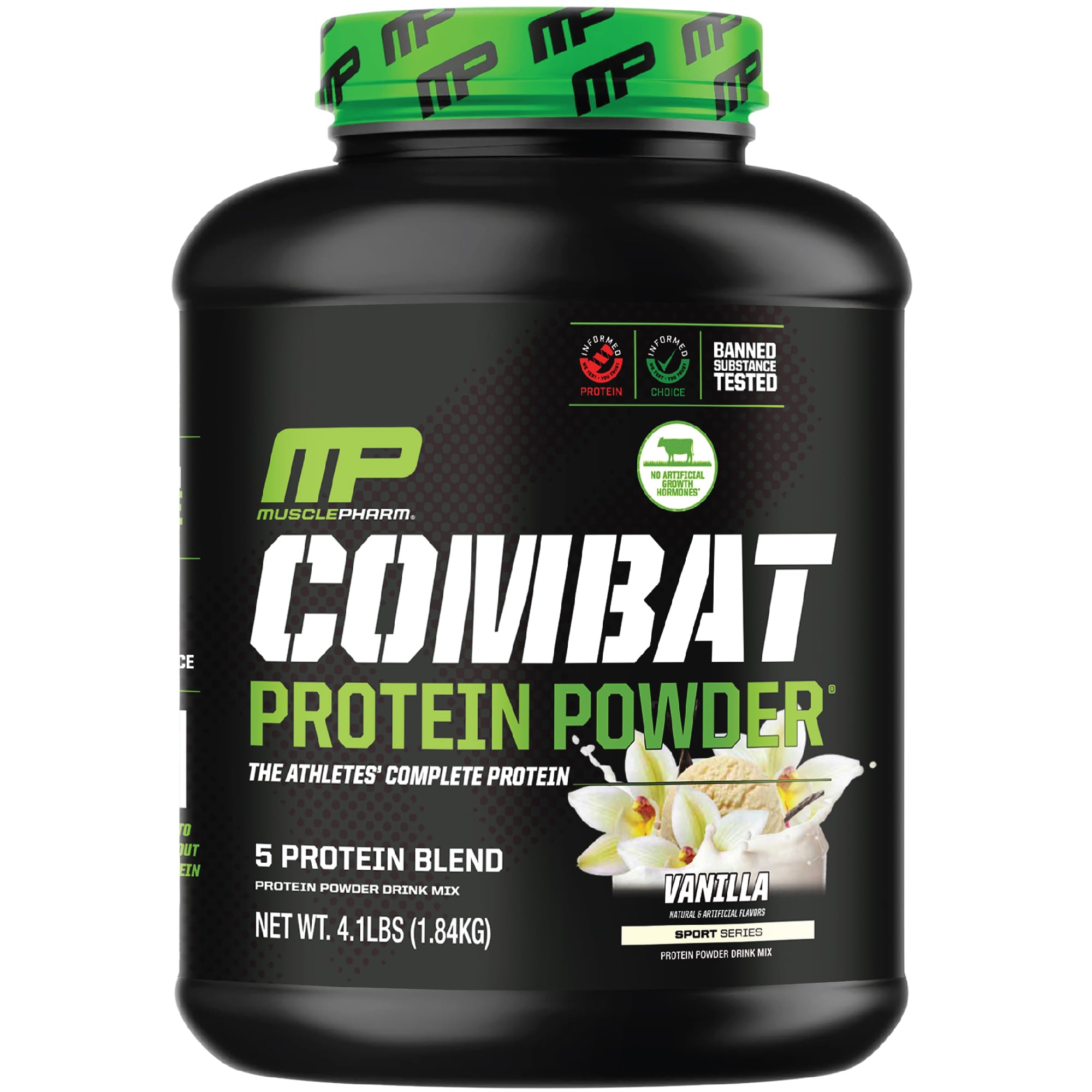 Foto 2 pulgar | Proteína En Polvo Musclepharm Combat Vanilla, 1,8 Kg, 52 Porciones - Venta Internacional.