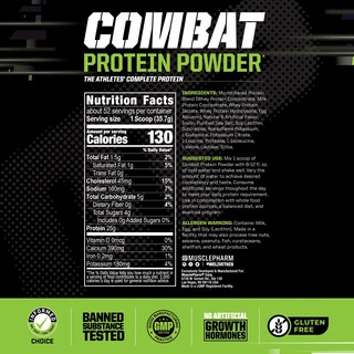 Foto 2 | Proteína En Polvo Musclepharm Combat Vanilla, 1,8 Kg, 52 Porciones - Venta Internacional.