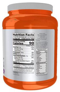 Foto 2 | Caseína Micelar En Polvo De Sports Nutrition 816 G | Now Foods - Venta Internacional.