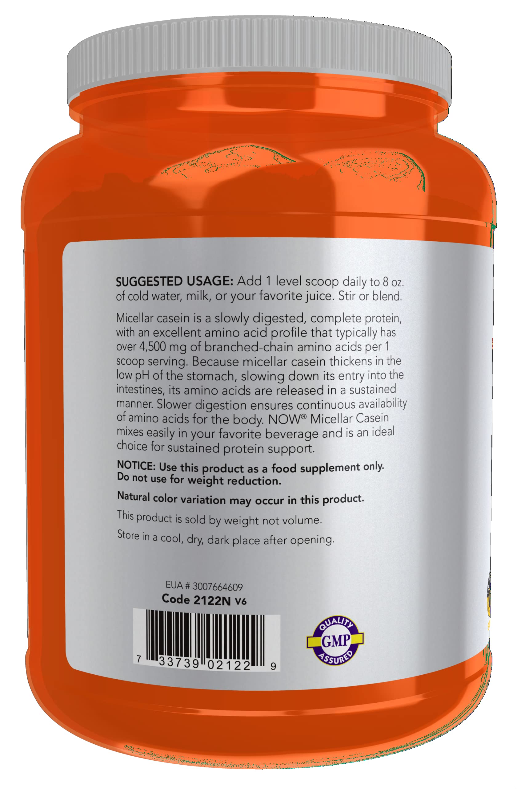 Foto 4 pulgar | Caseína Micelar En Polvo De Sports Nutrition 816 G | Now Foods - Venta Internacional.
