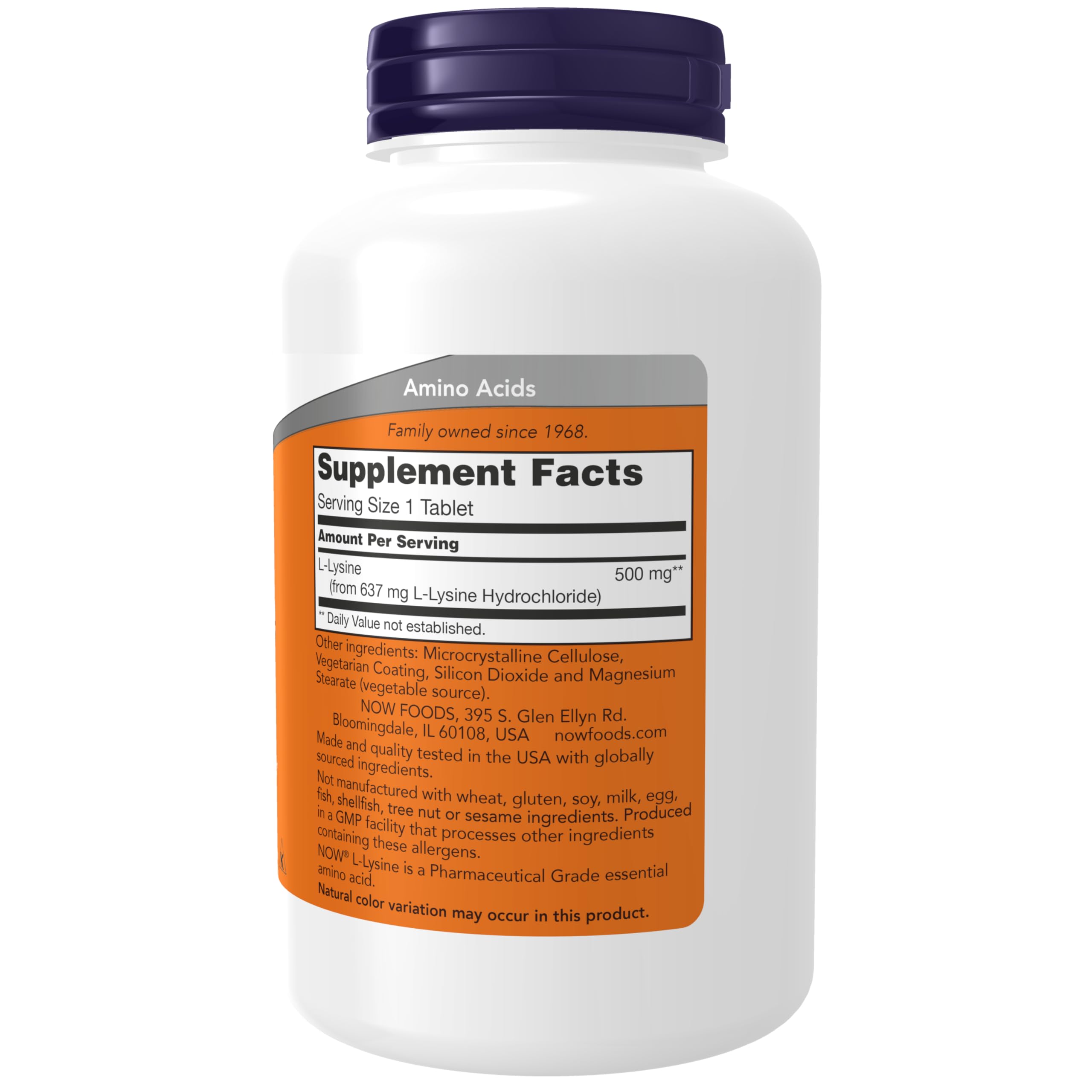 Foto 3 pulgar | Supplement Now Clorhidrato De L-lisina 500 Mg 250 Comprimidos - Venta Internacional.