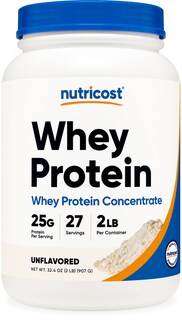 Foto 1 | Proteína En Polvo Nutricost, Concentrado De Proteína De Suero, 907 G - Venta Internacional.