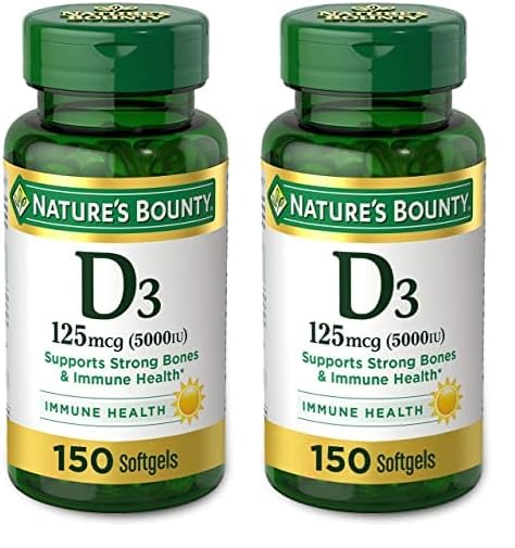 Foto 2 pulgar | Suplemento Nature's Bounty De Vitamina D3, 5000 Ui, 150 Cápsulas Blandas - Venta Internacional.