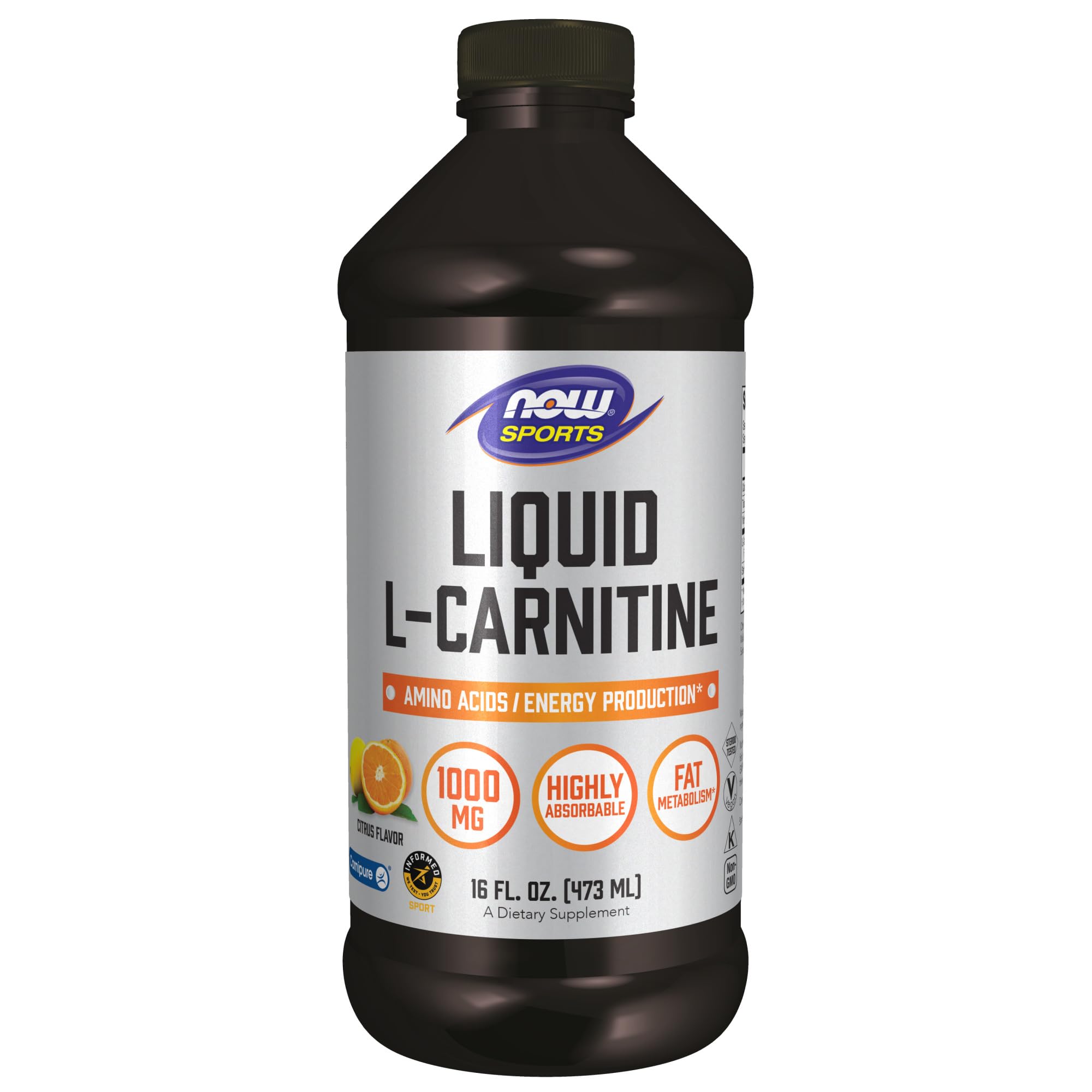 Foto 2 pulgar | Suplemento Now Sports Nutrition, L-carnitina Líquida, 1000 Mg, 480 Ml - Venta Internacional.