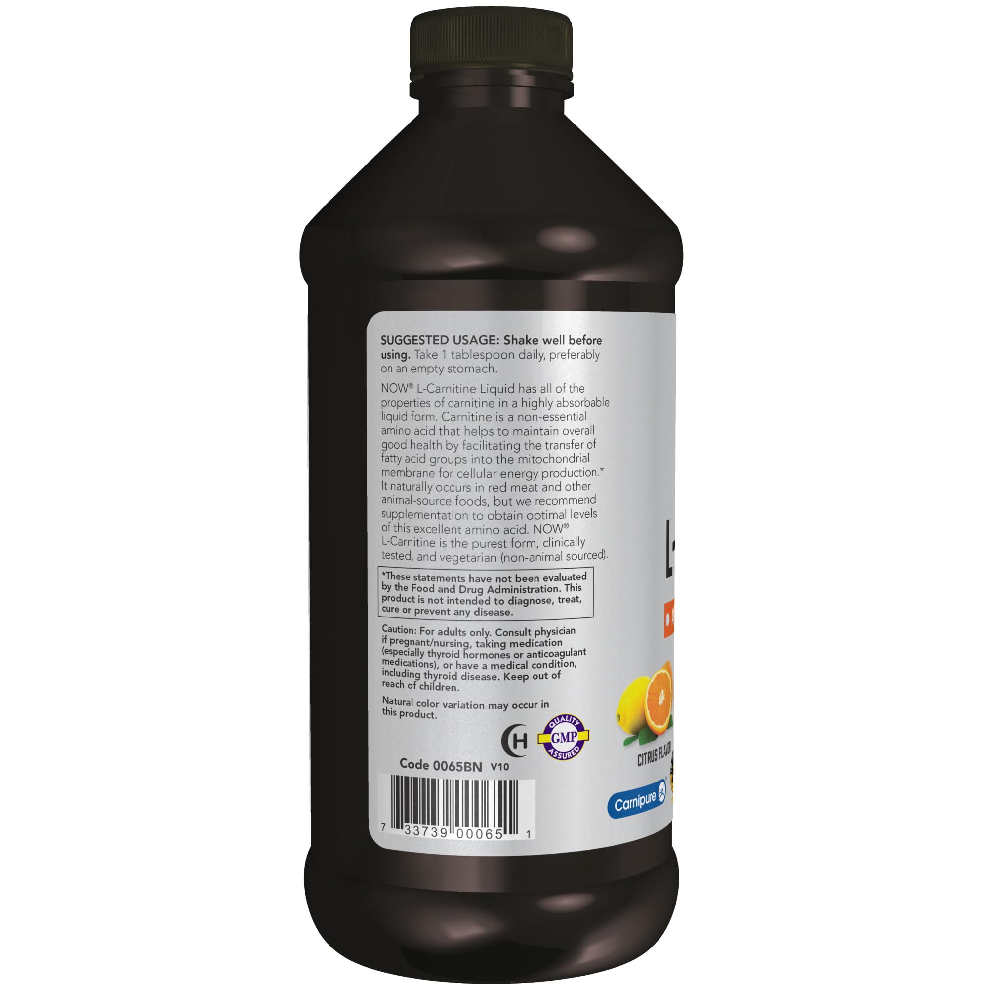 Foto 4 pulgar | Suplemento Now Sports Nutrition, L-carnitina Líquida, 1000 Mg, 480 Ml - Venta Internacional.