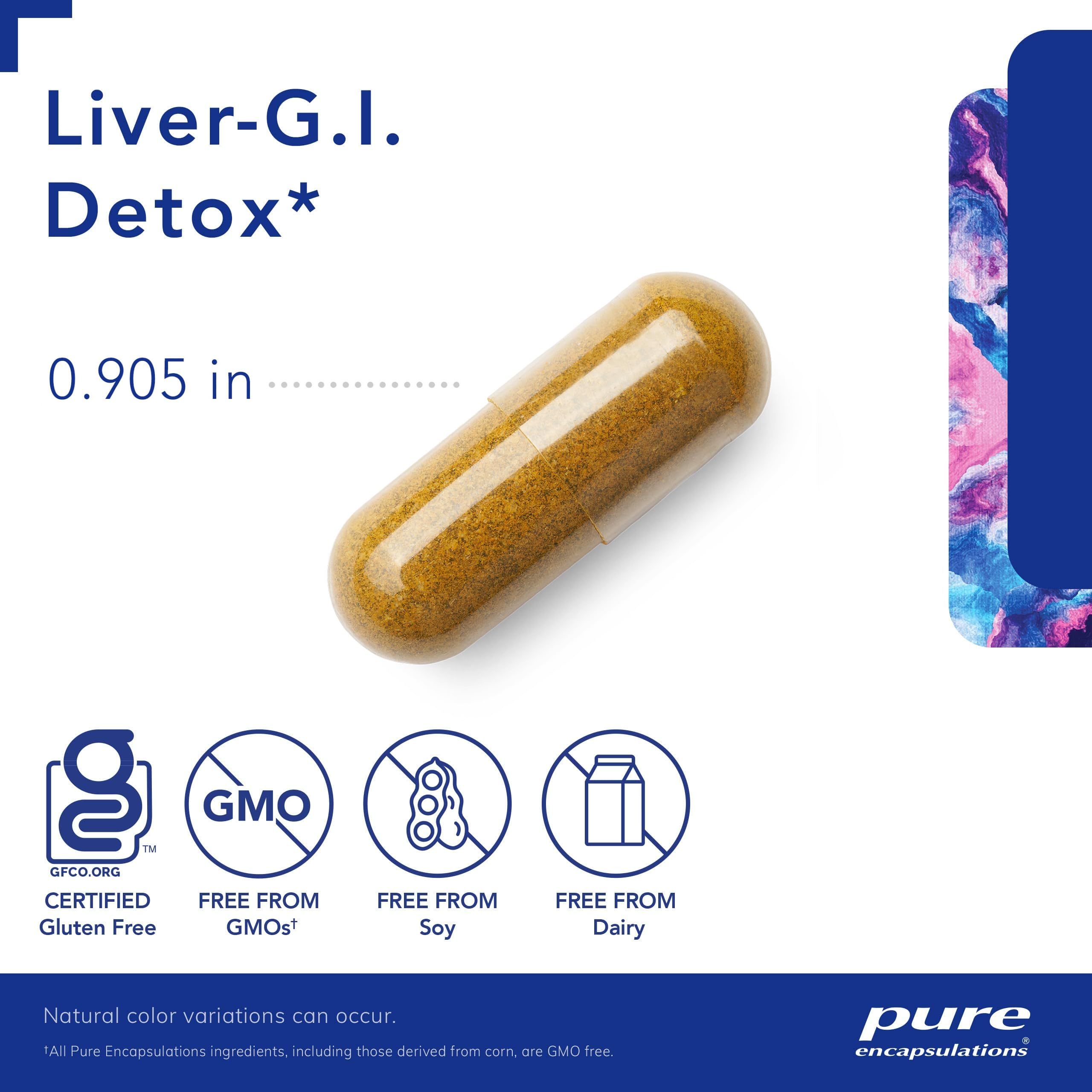 Foto 3 | Suplemento Pure Encapsulations Liver-g.i. Detox 120 Cápsulas - Venta Internacional.