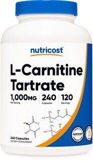 Foto 1 | Suplemento Nutricost De Tartrato De L-carnitina, 1000 Mg, 240 Cápsulas - Venta Internacional.