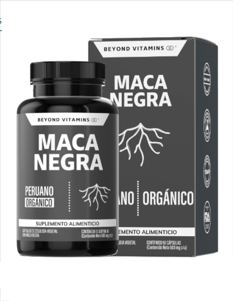 Foto 3 pulgar | Maca Negra Peruana Vegana + Termo De Agua Güish