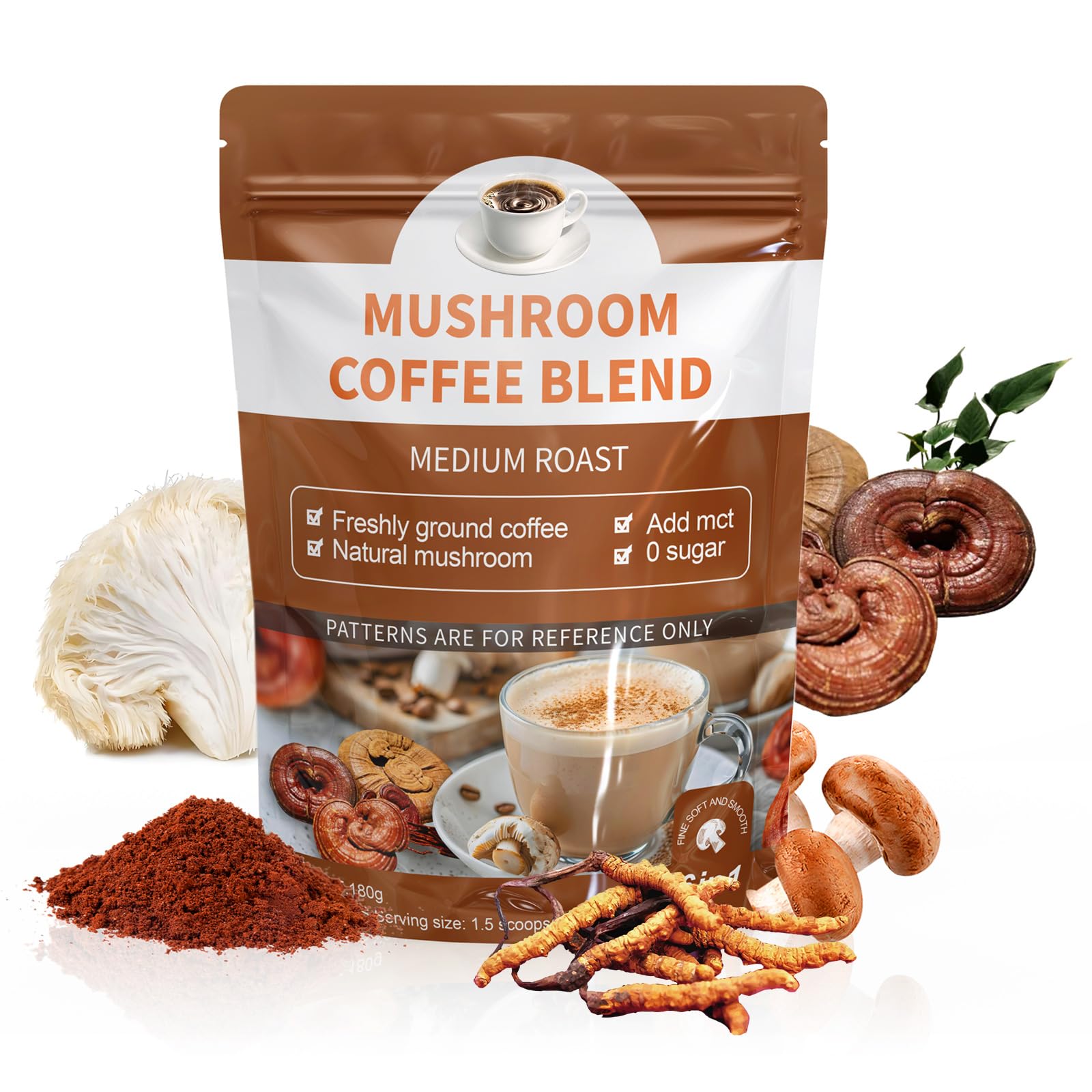 Foto 2 pulgar | Mezcla Orgánica De Café Con Hongos Lion's Mane, Cordyceps, Reishi - Venta Internacional.