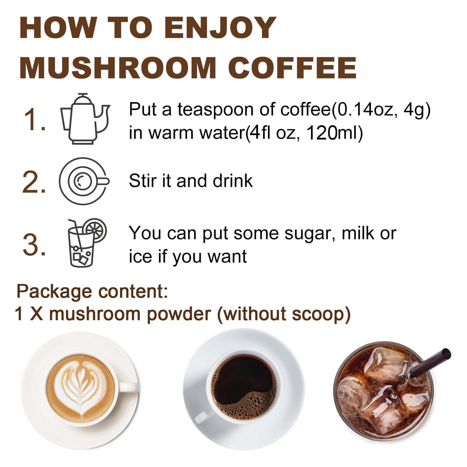 Foto 5 | Mezcla Orgánica De Café Con Hongos Lion's Mane, Cordyceps, Reishi - Venta Internacional.