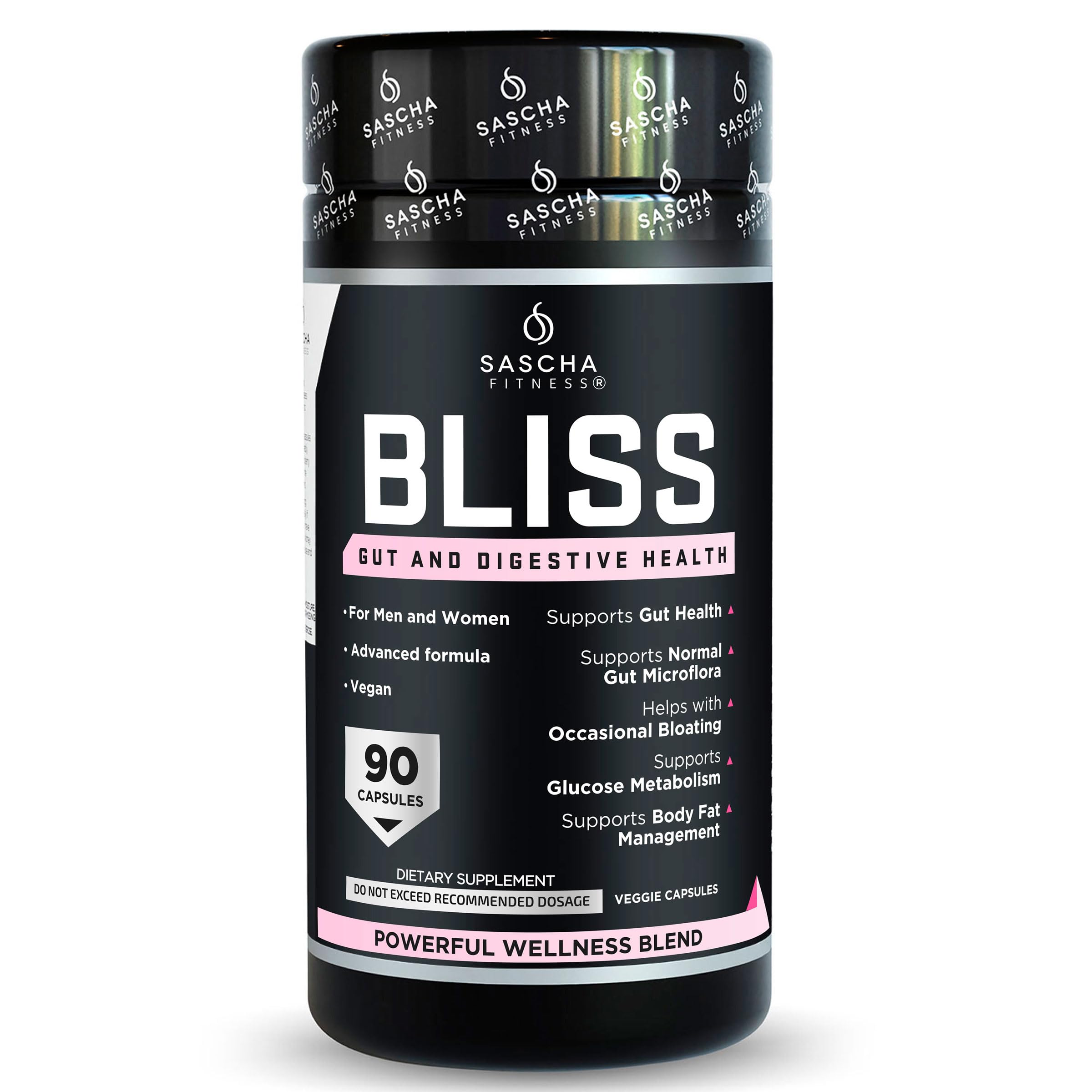 Foto 2 pulgar | Suplemento Sascha Fitness Bliss Gut Health Suministro para 30 Días - Venta Internacional