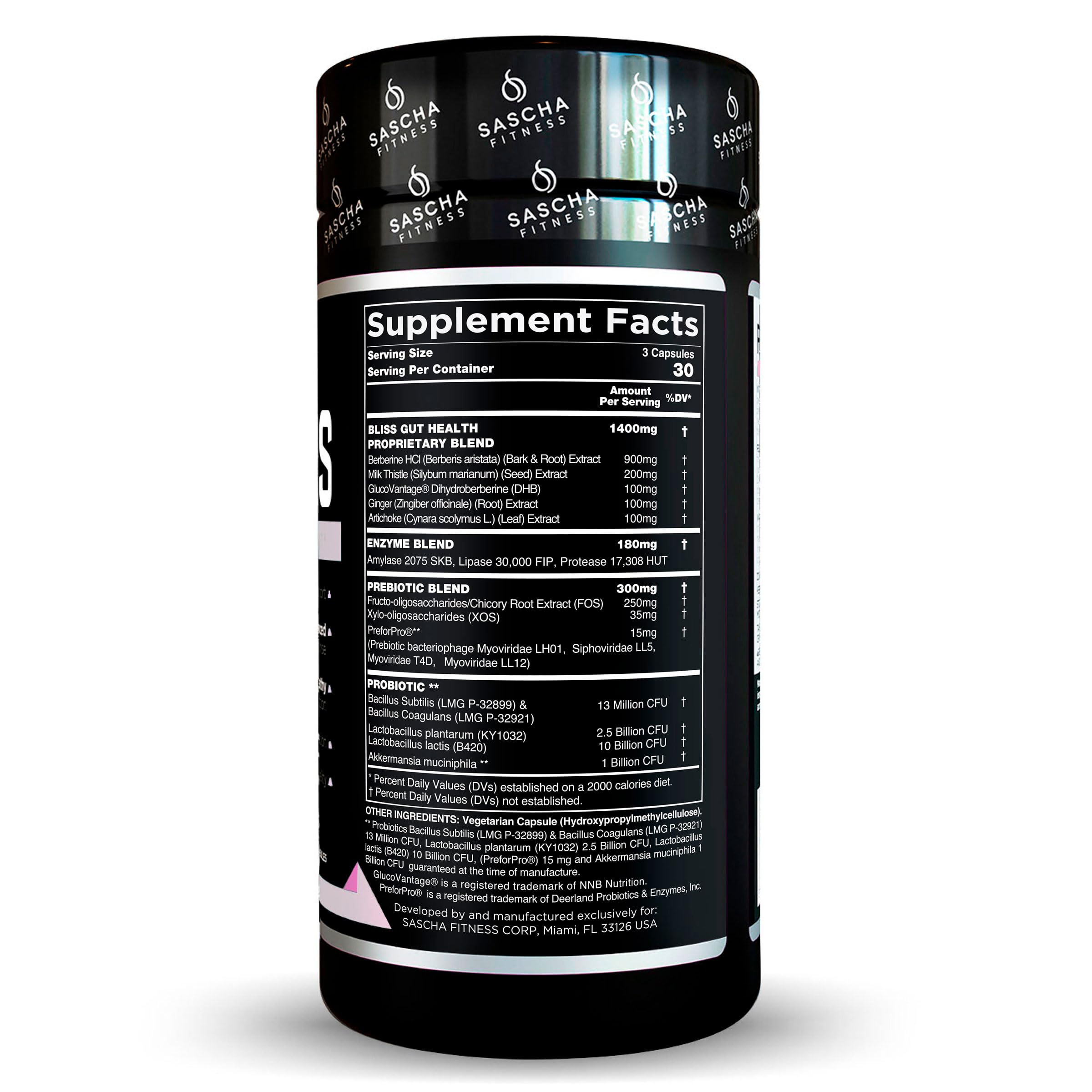 Foto 4 pulgar | Suplemento Sascha Fitness Bliss Gut Health Suministro para 30 Días - Venta Internacional