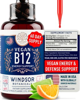 Foto 1 | Vitamina B12 Líquida Windsor Botanicals Max Strength 5000 mcg - Venta Internacional