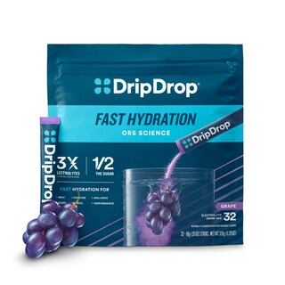 Foto 1 | Mezcla Electrolítica Para Bebidas Dripdrop Hydration Grape, 32 Barras - Venta Internacional.