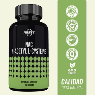 Foto 3 | Reset Nutrition | Nac 600 Mg – 60 Cápsulas | Desintoxicación Hepática, Antioxidante Natural Y Bienestar Integral