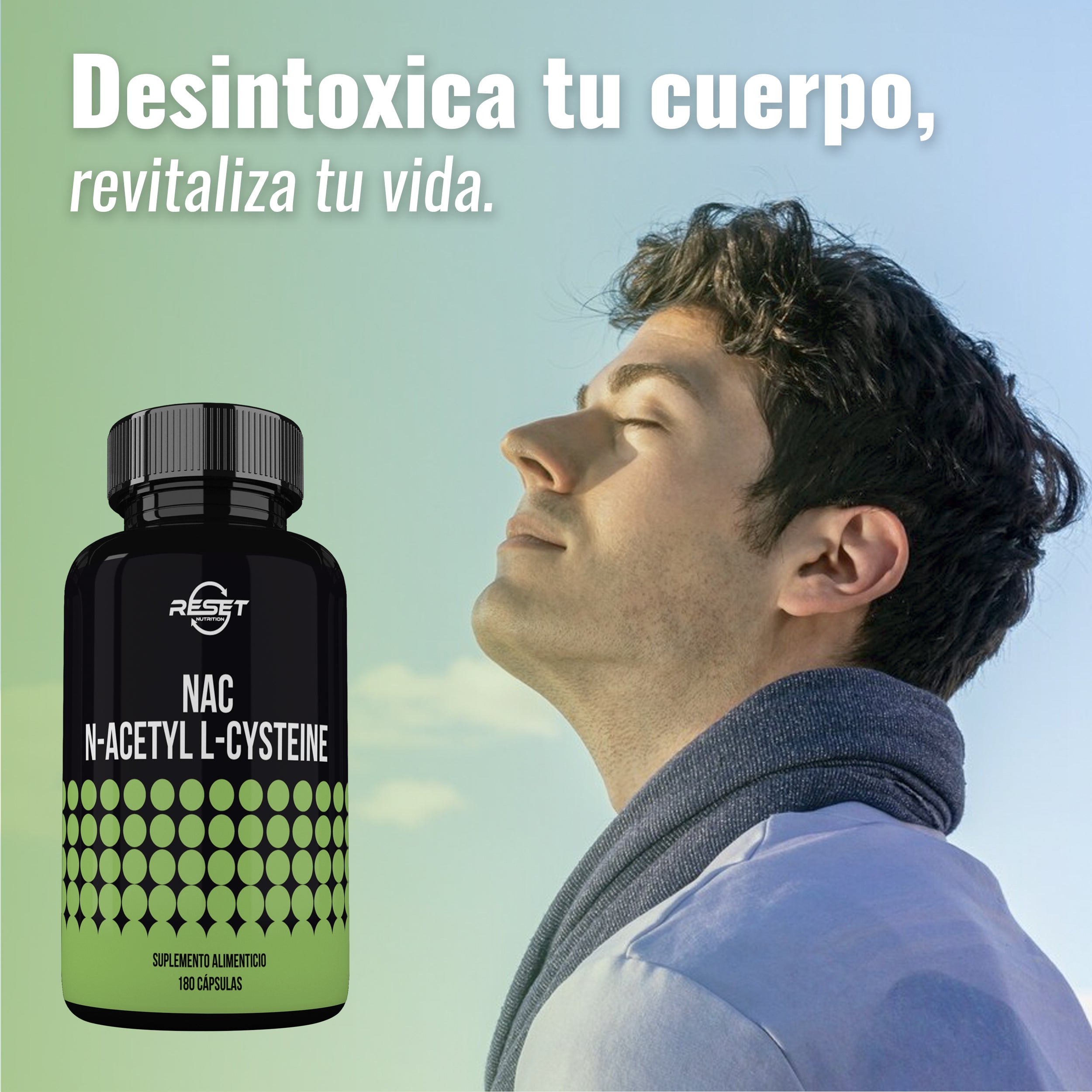 Foto 6 pulgar | Reset Nutrition | Nac 600 Mg – 60 Cápsulas | Desintoxicación Hepática, Antioxidante Natural Y Bienestar Integral