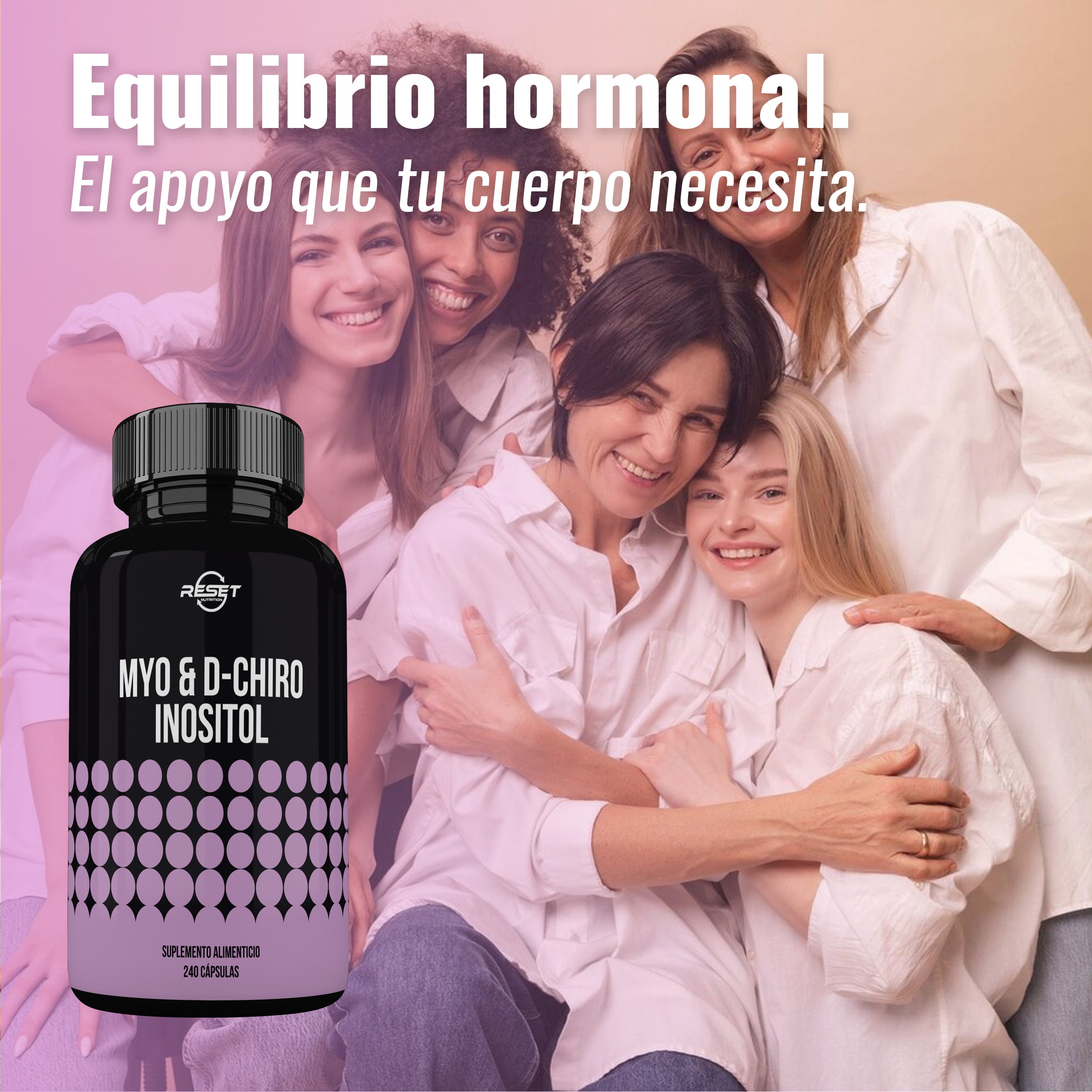 Foto 5 pulgar | Reset Nutrition | Myo & D-chiro Inositol 40:1 – Salud Hormonal, Fertilidad Y Bienestar Metabólico Femenino