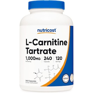 Foto 1 | L-carnitina Tartrato 1000 Mg Nutricost 240 Cápsulas