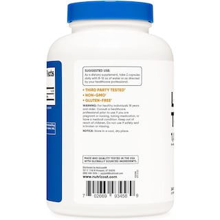 Foto 2 | L-carnitina Tartrato 1000 Mg Nutricost 240 Cápsulas