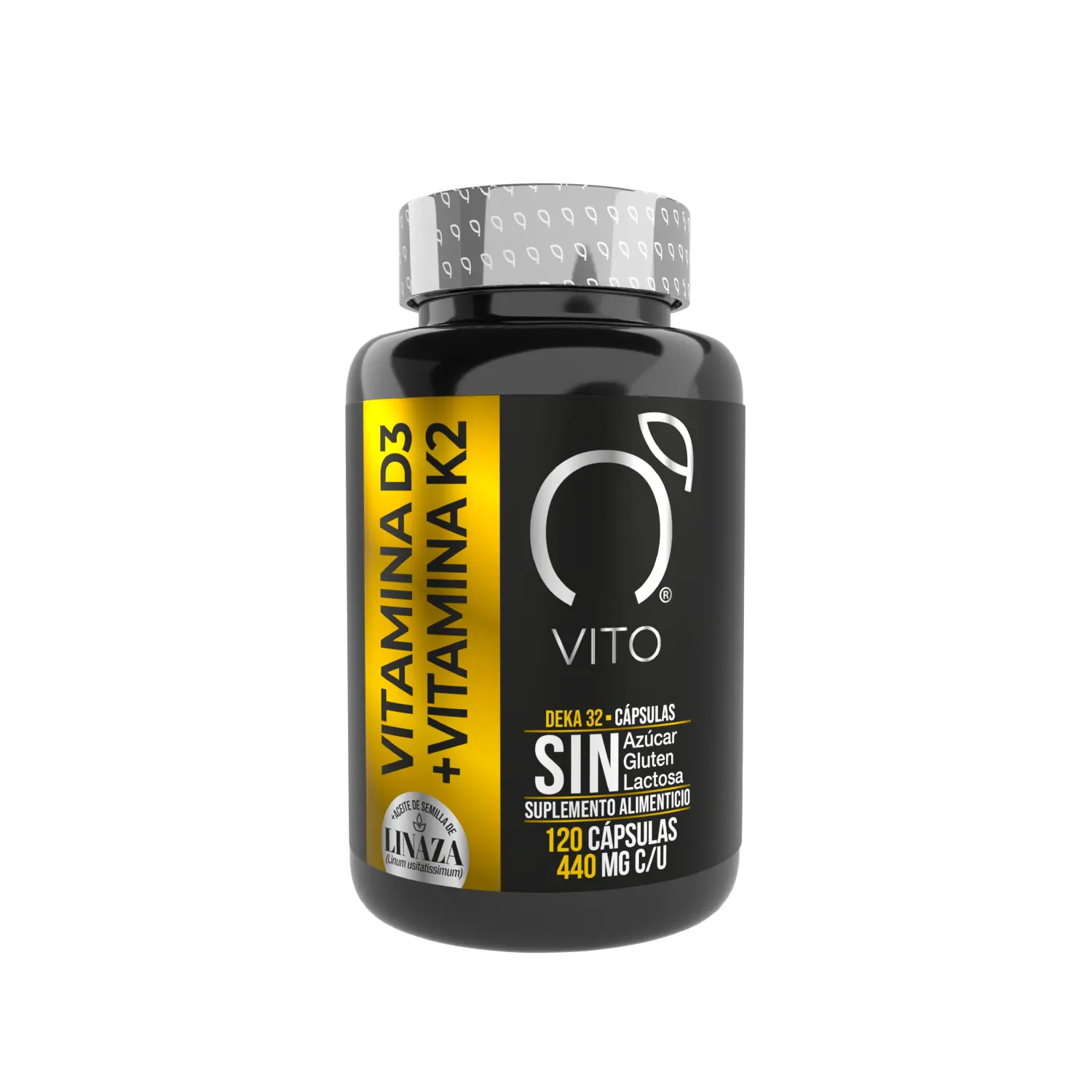 Foto 1 | Suplemento Alimenticio Vito Vitamina D3 + K2 con Aceite de Linaza 120 cápsulas 440 mg