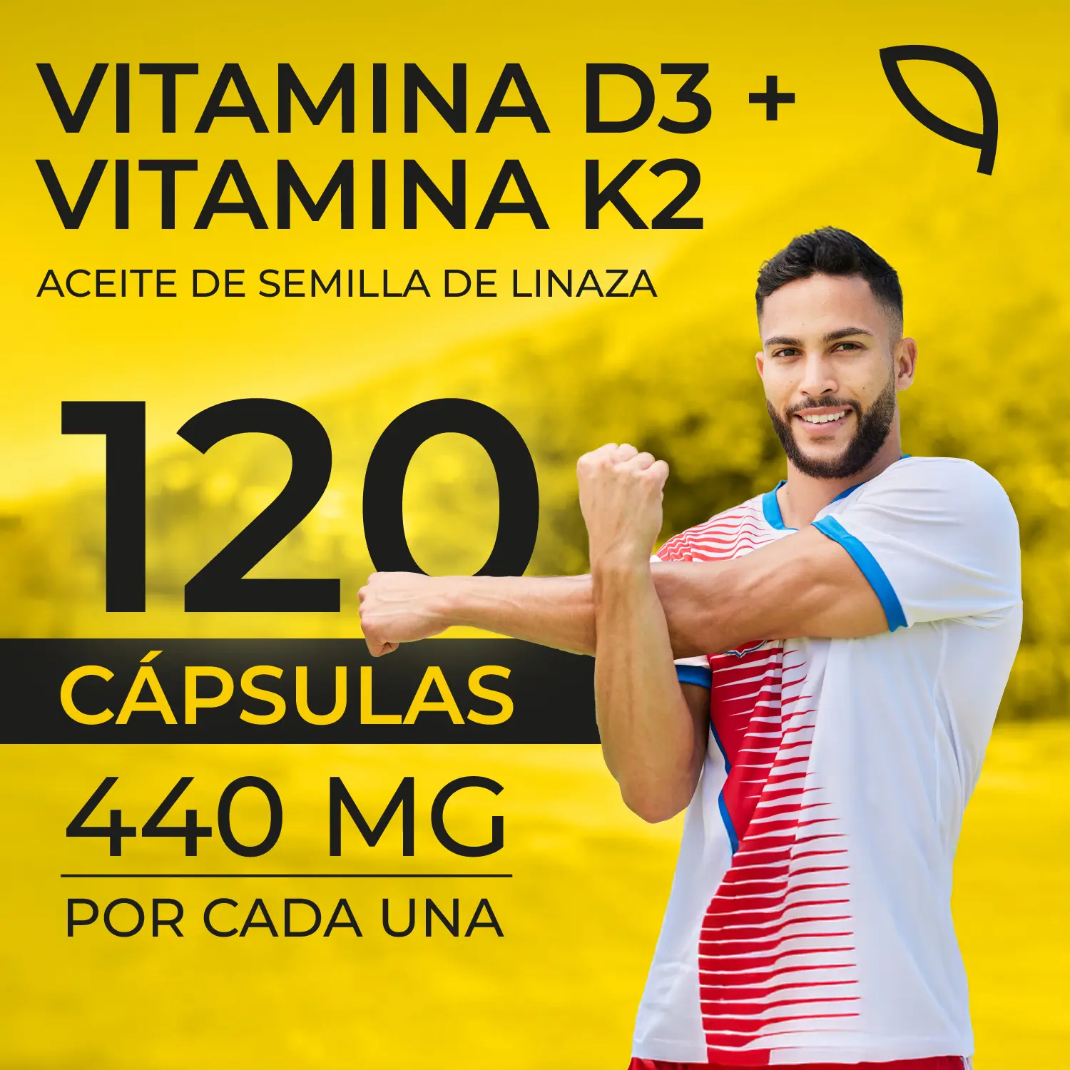 Foto 4 pulgar | Suplemento Alimenticio Vito Vitamina D3 + K2 con Aceite de Linaza 120 cápsulas 440 mg