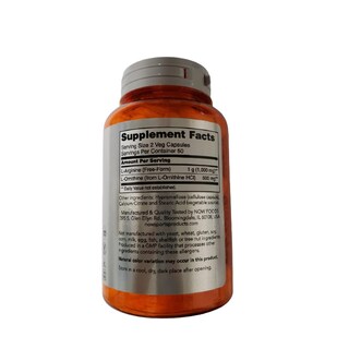 Foto 2 | Arginina y Ornitina Now Sports Vitamimas 100 Capsulas