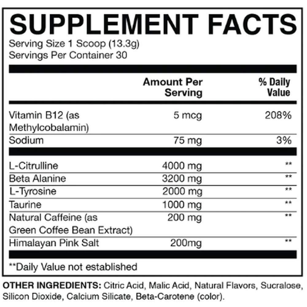 Foto 2 | Pre Entrenamiento Óxido Nítrico Raw Cbum Essential Pre Workout 30 Servicios