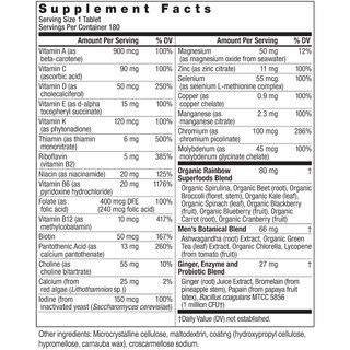 Foto 3 | Suplemento Alimenticio Multivitamínico Rainbow Light 150 Comprimidos - Venta Internacional