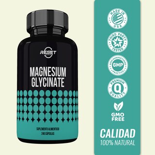 Foto 3 | Magnesium Glycinate Reset Nutrition 400 Mg