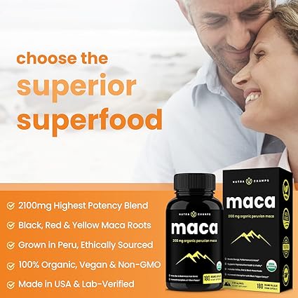 Foto 4 pulgar | Maca 2100 Mg Nutrachamps 180 Cápsulas