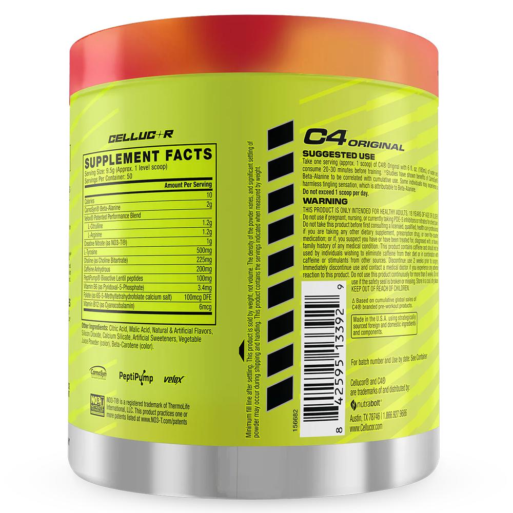 Foto 3 pulgar | Suplemento Alimenticio Cellucor C4 Pre 50 Servicios