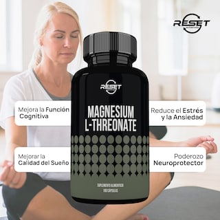 Foto 4 | Magnesium L-threonate Reset Nutrition Alta Biodisponibilidad Cerebral