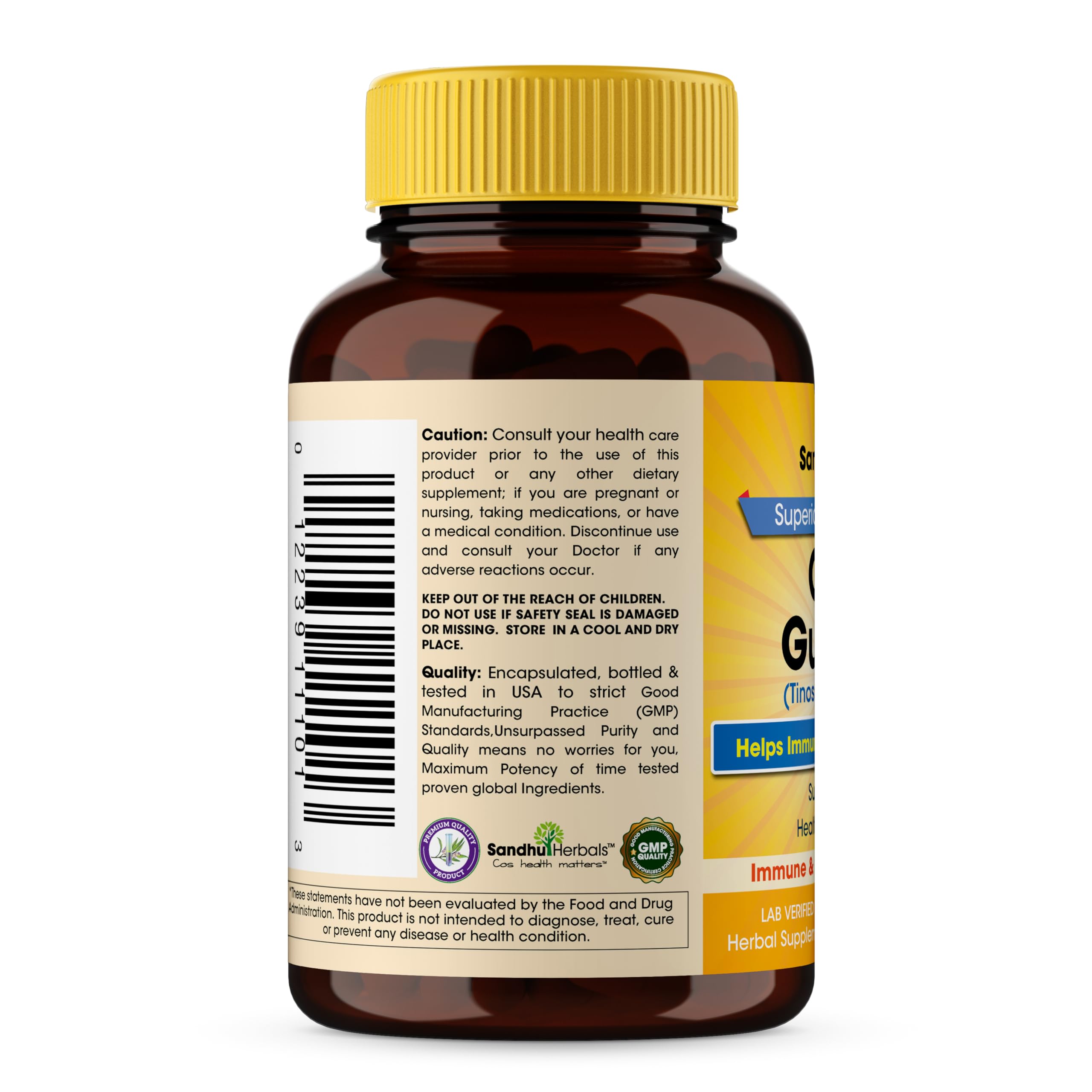 Foto 5 pulgar | Suplemento Sandhu Herbals Giloy Guduchi 120 Cápsulas - Venta Internacional