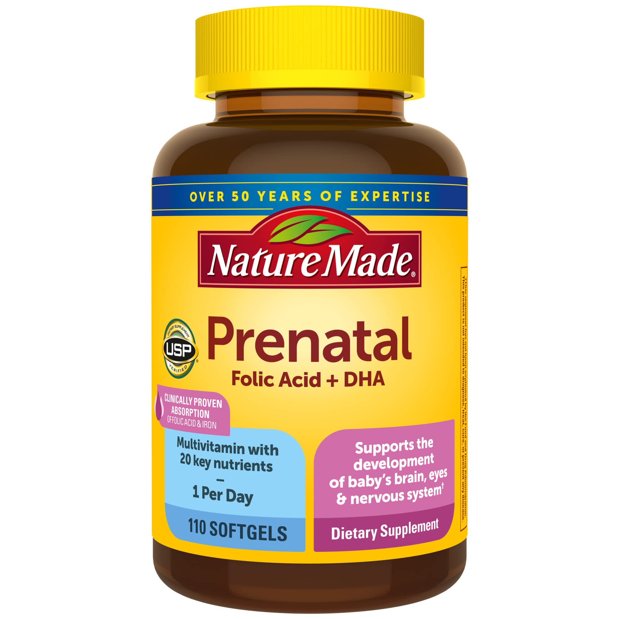 Foto 2 pulgar | Suplemento Nature Made Prenatal de 110 Comprimidos-Venta Internacional