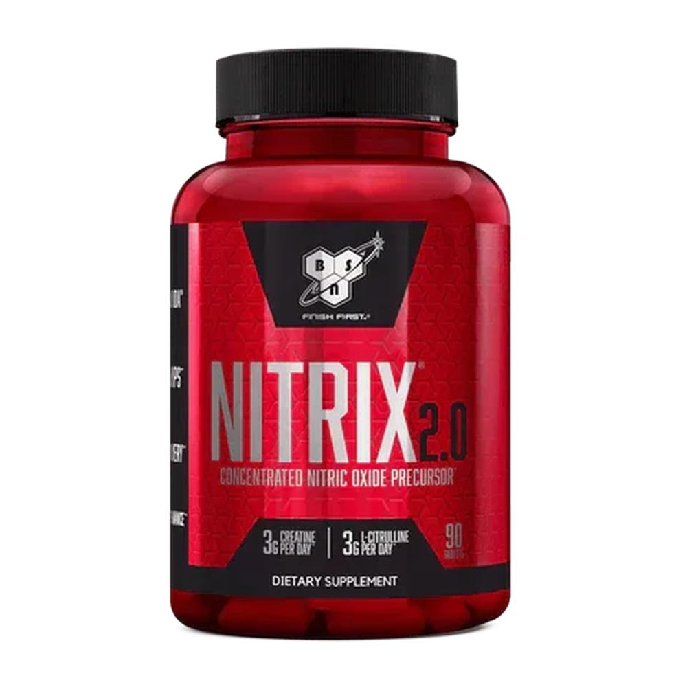 Foto 2 pulgar | Suplemento BSN Nitrix 2.0 90 Tabletas Fitness Familia Pre Entrenamiento