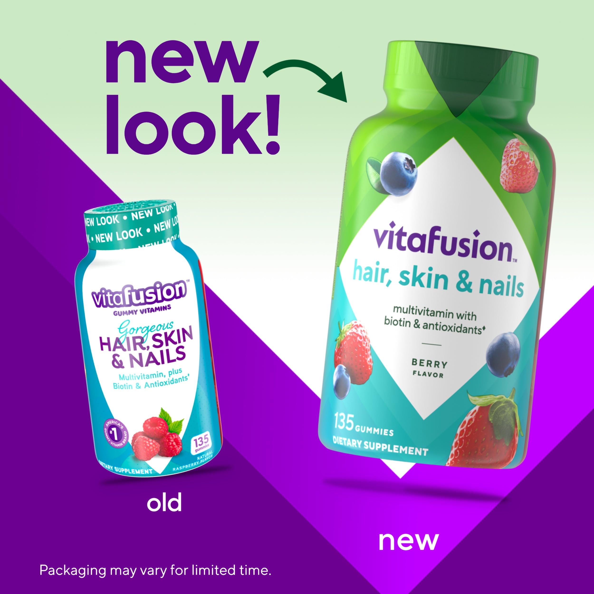 Foto 3 pulgar | Suplemento Vitafusion Gorgeous Hair, Skin & Uñas, 135 Gomitas- Venta Internacional