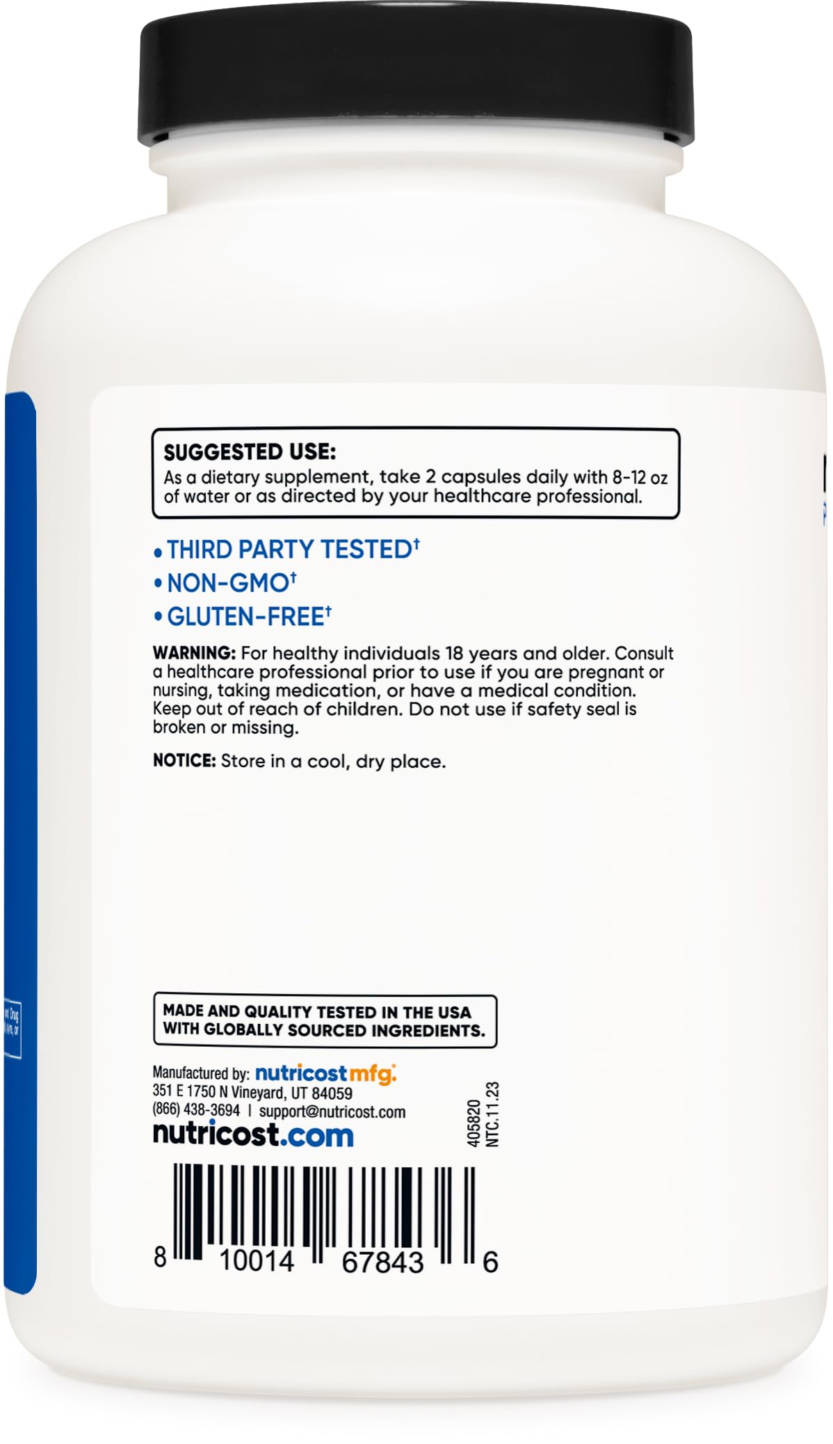 Foto 4 | Suplemento Nutricost Eaa Capsules 1200 Mg 240 Cápsulas - Venta Internacional.