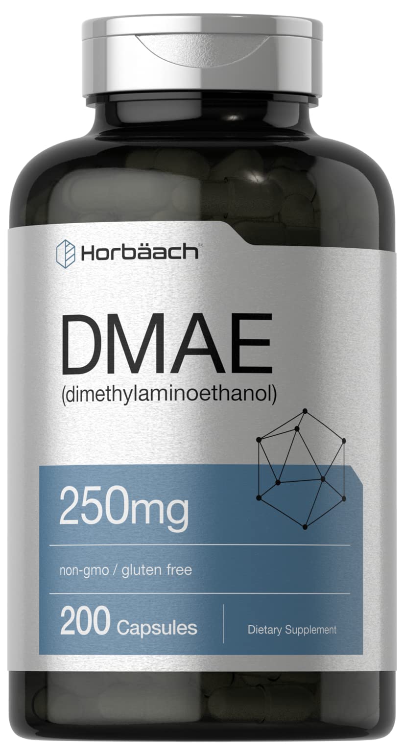 Foto 2 pulgar | Suplemento Horbaach Dmae 250 Mg 200 Cápsulas Sin Ogm Sin Gluten - Venta Internacional.