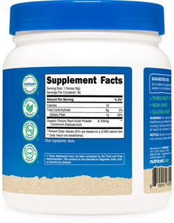 Foto 5 | Suplemento Nutricost De Inulina Orgánica En Polvo, 454 G Con 7 G De Fibra - Venta Internacional.