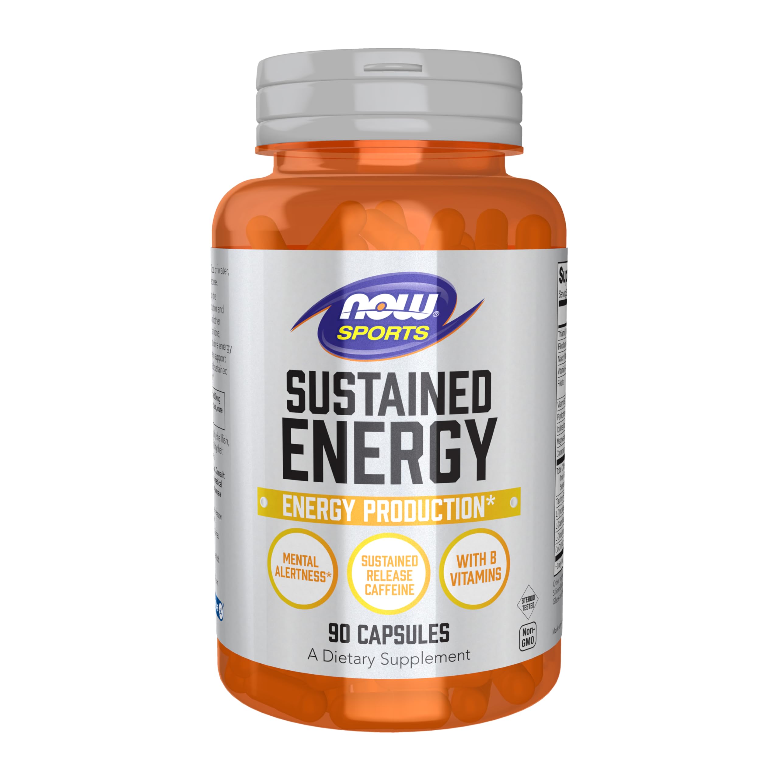 Foto 2 pulgar | Supplement Now Foods Sports Sustained Energy, 90 Cápsulas Vegetarianas - Venta Internacional.