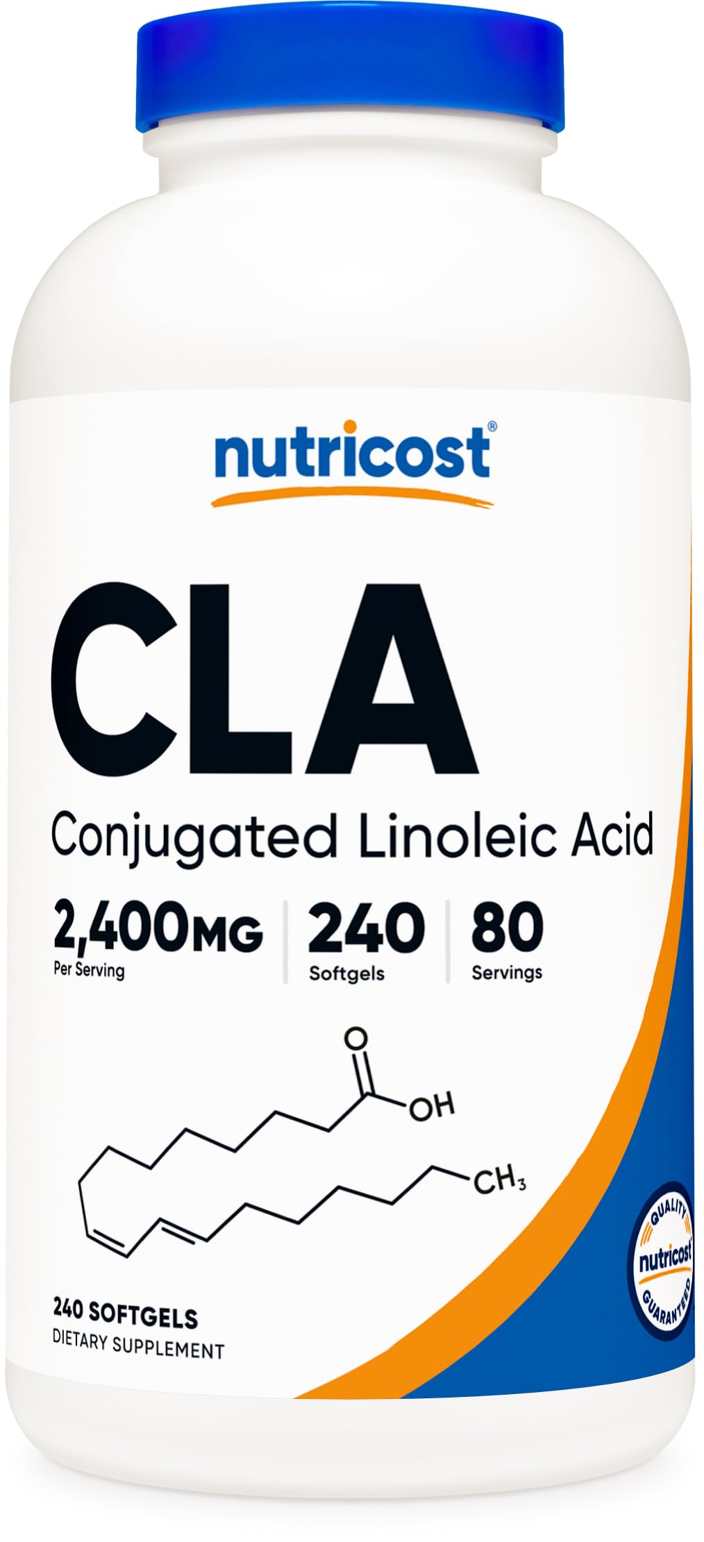 Suplemento Nutricost Cla (ácido Linoleico Conjugado) 2,4 G 240 Cápsulas Blandas - Venta Internacional.